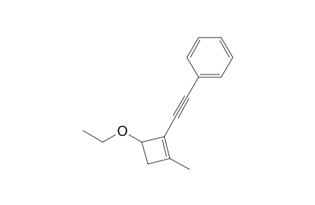 2-(4-Ethoxy-2-methyl-1-cyclobutenyl)ethynylbenzene