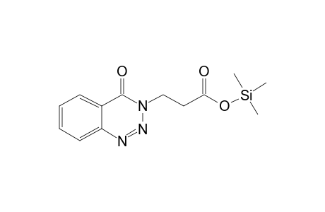 3-(4-oxo-1,2,3-Benzotriazin-3(4H)-yl)propanoic acid, tms derivative