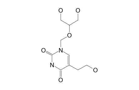 5-(2-HYDROXYETHYL)-N-1-[(1,3-DIHYDROXY-2-PROPOXY)-METHYL]-PYRIMIDIN-2,4-DIONE