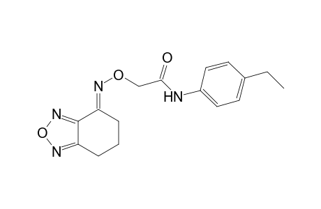 2-[(6,7-dihydro-2,1,3-benzoxadiazol-4(5H)-ylideneamino)oxy]-N-(4-ethylphenyl)acetamide