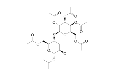 2-PROPYL-6-O-ACETYL-3-DEOXY-4-S-(2,3,4,6-TETRA-O-ACETYL-BETA-D-GALACTOPYRANOSYL)-4-THIO-ALPHA-D-LYXO-HEXOPYRANOSIDE