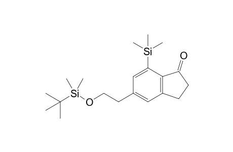 5-{2'-[(t-Butyldimethylsilyl)oxy]ethyl}-7-(trimethylsilyl)-1-indanone