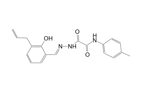 2-[(2E)-2-(3-allyl-2-hydroxybenzylidene)hydrazino]-N-(4-methylphenyl)-2-oxoacetamide