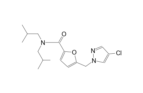 2-furancarboxamide, 5-[(4-chloro-1H-pyrazol-1-yl)methyl]-N,N-bis(2-methylpropyl)-