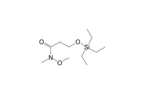 N-Methoxy-N-methyl-3-((triethylsilyl)oxy)propanamide