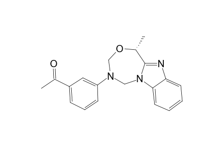 (1S)-4-(3-ACETYLPHENYL)-4,5-DIHYDRO-1-METHYL-1H,3H-[1,3,5]-OXADIAZEPINO-[5,6-A]-BENZIMIDAZOLE