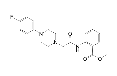 Benzoic acid, 2-[[2-[4-(4-fluorophenyl)-1-piperazinyl]acetyl]amino]-, methyl ester