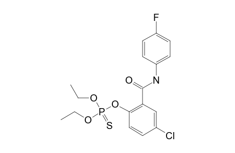 O-[4-CHLORO-2-[(4-FLUOROPHENYL)-CARBAMOYL]-PHENYL]-O,O-DIETHYL-PHOSPHOROTHIOATE