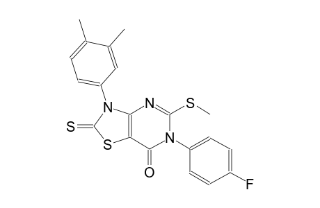 thiazolo[4,5-d]pyrimidin-7(6H)-one, 3-(3,4-dimethylphenyl)-6-(4-fluorophenyl)-2,3-dihydro-5-(methylthio)-2-thioxo-