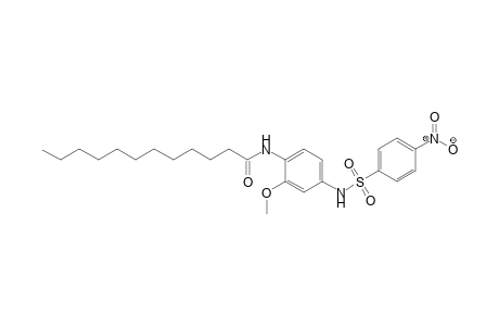 Dodecanamide, N-[2-methoxy-4-[[(4-nitrophenyl)sulfonyl]amino]phenyl]-