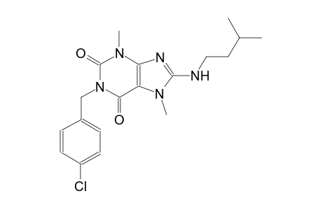 1-(4-chlorobenzyl)-8-(isopentylamino)-3,7-dimethyl-3,7-dihydro-1H-purine-2,6-dione