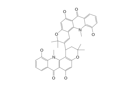 2-(6,11-dihydroxy-7-keto-3,3,12-trimethyl-1,2-dihydropyrano[6,5-c]acridin-1-yl)-6,11-dihydroxy-3,3,12-trimethyl-pyrano[6,5-c]acridin-7-one