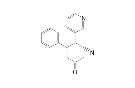 5-keto-3-phenyl-2-(3-pyridyl)hexanenitrile