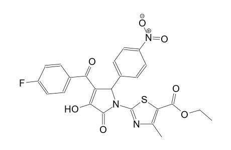 ethyl 2-[3-(4-fluorobenzoyl)-4-hydroxy-2-(4-nitrophenyl)-5-oxo-2,5-dihydro-1H-pyrrol-1-yl]-4-methyl-1,3-thiazole-5-carboxylate