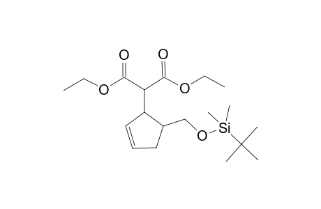 Diethyl 2-[4-(tert-butyldimethylsiloxy)methylcyclopenten-3-yl)propanoate