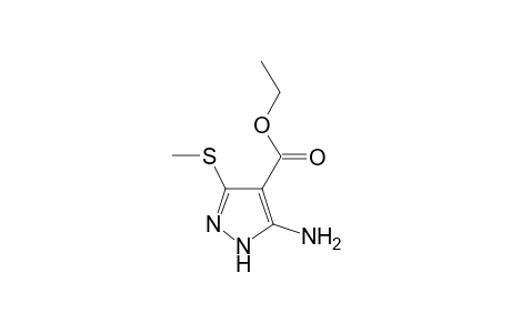 Ethyl 5-amino-3-methylthio-1H-pyrazol-4-carboxylate
