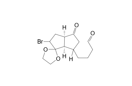 (3a'R,6a'R)-4-(2'-Bromo-4'-oxohexahydro-2'H-spiro[1,3-dioxolane-2,1'-pentalen]-6'-yl)butanal