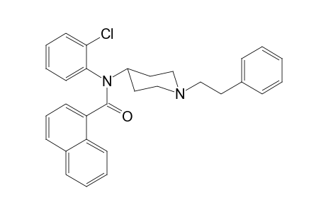 N-(2-Chlorophenyl)-N-[1-(2-phenylethyl)piperidin-4-yl]naphtalene-1-carboxamide