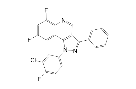 1-(3-chloro-4-fluorophenyl)-6,8-difluoro-3-phenyl-1H-pyrazolo[4,3-c]quinoline