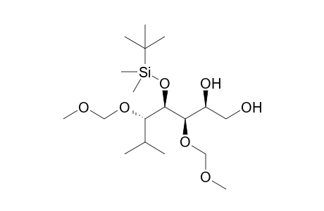 (2S,3R,4R,5S)-4-(tert-Butyldimethylsilyloxy)-3,5-bis(methoxymethoxy)-6-methylheptan-1,2-diol
