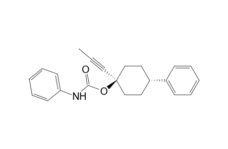 Cyclohexanol, 4-phenyl-1-(1-propynyl)-, phenylcarbamate, trans-