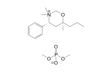 (4R*,6S*)-3,3,6-Trimethyl-4-phenyl-6-propyltetrahydro-1,3-oxazinium dimethyl phosphate