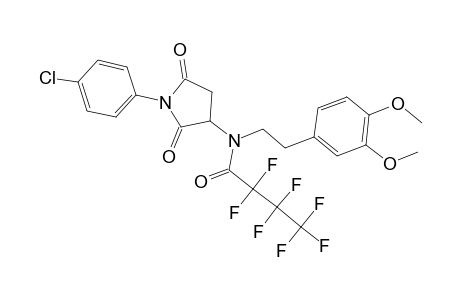 N-[1-(4-chloro-phenyl)-2,5-dioxo-pyrrolidin-3-yl]-N-[2-(3,4-dimethoxy-phenyl)-ethyl]-2,2,3,3,4,4,4-heptafluoro-butyramide
