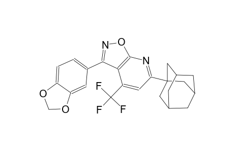 isoxazolo[5,4-b]pyridine, 3-(1,3-benzodioxol-5-yl)-6-tricyclo[3.3.1.1~3,7~]dec-1-yl-4-(trifluoromethyl)-
