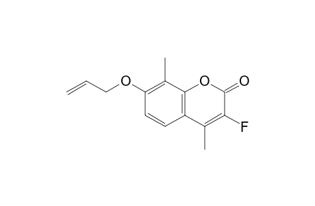 3-Fluoranyl-4,8-dimethyl-7-prop-2-enoxy-chromen-2-one