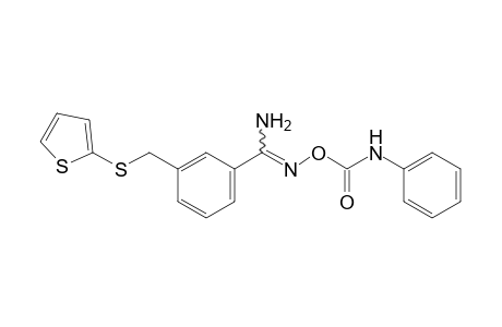 O-(phenylcarbamoyl)-alpha-[(2-thienyl)thio]-m-toluamidoxime