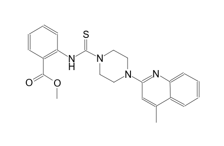 benzoic acid, 2-[[[4-(4-methyl-2-quinolinyl)-1-piperazinyl]carbonothioyl]amino]-, methyl ester
