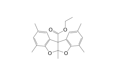 5a,10b-dihydro-2,4,5a,7,9-pentamethylbenzofuro[2,3-b]benzofuran-10b-carboxylic acid, ethyl ester