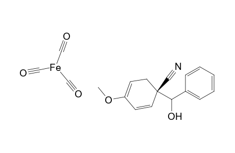 Iron, tricarbonyl[(2,3,4,5-.eta.)-1-(hydroxyphenylmethyl)-4-methoxy-2,4-cyclohexadiene-1-carbonitrile]-, stereoisomer