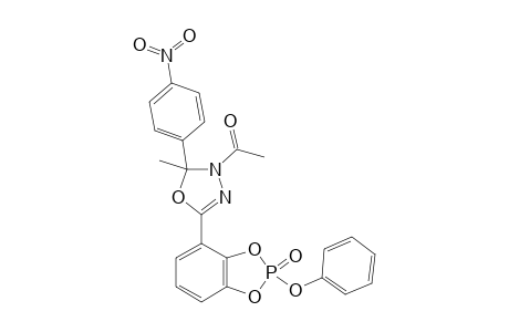 1-[2-(4-NITROPHENYL)-5-[2-(PHENOXY)-1,3,2-BENZODIOXA-PHOSPHOLE-4-YL-2-OXIDE]-2-METHYL-1,3,4-OXADIAZOLE-3(2H)-YL]-ETHANONE