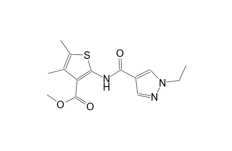 methyl 2-{[(1-ethyl-1H-pyrazol-4-yl)carbonyl]amino}-4,5-dimethyl-3-thiophenecarboxylate