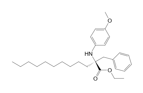 Ethyl 2-benzyl-2-(4-methoxyphenyl)aminododecanoate
