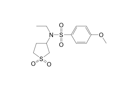 Benzenesulfonamide, N-ethyl-4-methoxy-N-(tetrahydro-3-thienyl)-, S,S-dioxide