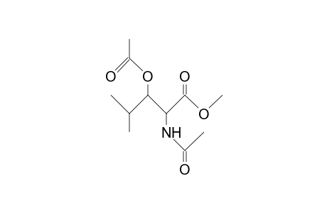 Methyl N,O-diacetyl-B-hydroxy-leucinate