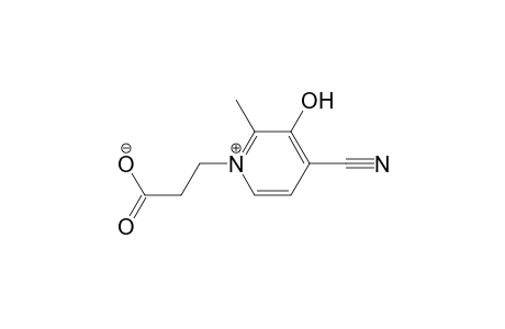 Pyridinium, 1-(2-carboxyethyl)-4-cyano-3-hydroxy-2-methyl-, hydroxide, inner salt