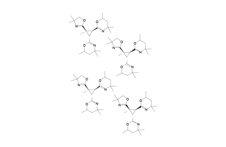 (2R*,3R*)-1-Methyl-1-(4,4-dimethyl-2-oxazolin-2-yl)-trans-2,3-bis(4,4,6-trimethyl-5,6-dihydro-4H-[1,3]oxazin-2-yl)cyclopropane