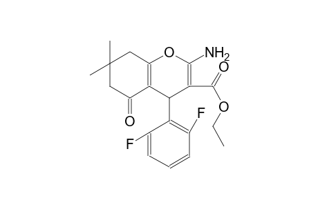 4H-1-benzopyran-3-carboxylic acid, 2-amino-4-(2,6-difluorophenyl)-5,6,7,8-tetrahydro-7,7-dimethyl-5-oxo-, ethyl ester