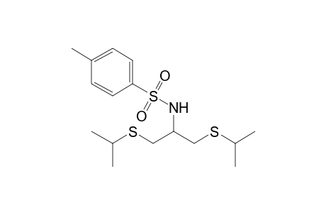 N-(2-((1-Methylethyl)thio)-1-(((1-methylethyl)thio)methyl)ethyl)-4-methylbenzenesulfonamide