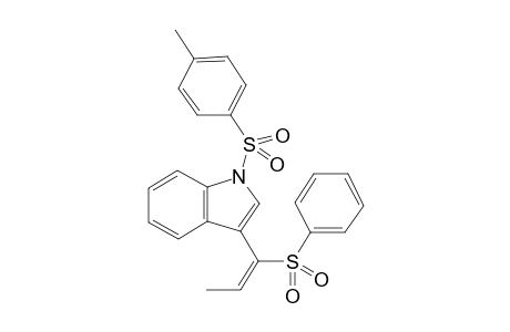 (E)-3-(1-(Phenylsulfonyl)prop-1-en-1-yl)-1-tosyl-1H-indole