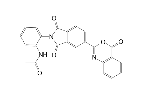 acetamide, N-[2-[1,3-dihydro-1,3-dioxo-5-(4-oxo-4H-3,1-benzoxazin-2-yl)-2H-isoindol-2-yl]phenyl]-
