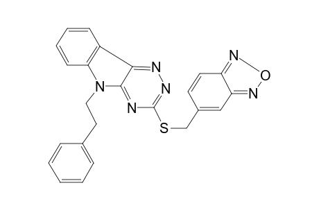 3-[(2,1,3-benzoxadiazol-5-ylmethyl)sulfanyl]-5-(2-phenylethyl)-5H-[1,2,4]triazino[5,6-b]indole