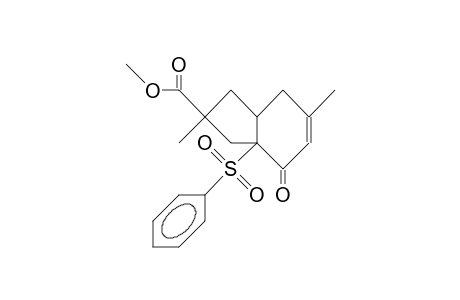 Methyl (2R,3aR, 7aR)-3a,4,7,7a-tetrahydro-2,6-dimethyl-4-oxo-3a-phenylsulfonyl-2-indanecarboxylate