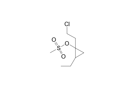 (E)-1-(2-Chloroethyl)-2-ethyl-1-(mesyloxy)cyclopropane