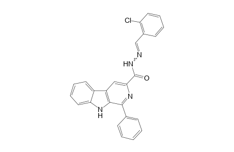 1-(Phenyl)-N'-(2-chlorobenzylidene)-9H-pyrido[3,4-b]indole-3-carbohydrazide
