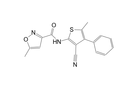 N-(3-cyano-5-methyl-4-phenyl-2-thienyl)-5-methyl-3-isoxazolecarboxamide