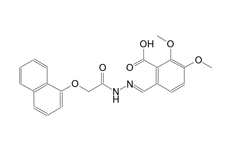 2,3-dimethoxy-6-((E)-{[(1-naphthyloxy)acetyl]hydrazono}methyl)benzoic acid
